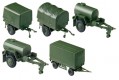 676 Roco Trailer set, 5 pieces